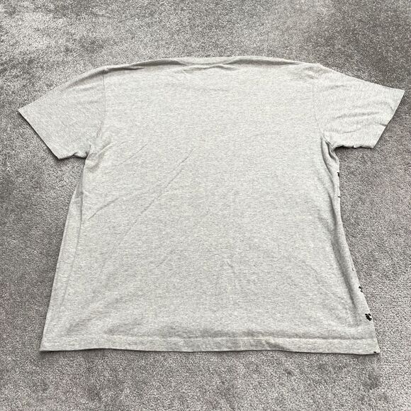 Disney Mickey Mouse T-Shirt Mens XL Gray All Over Print Textured Casual Crew Tee - Picture 2 of 8